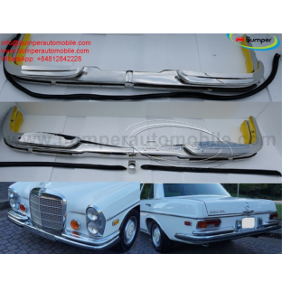 Mercedes benz W108 W109 bumpers with rubber 
